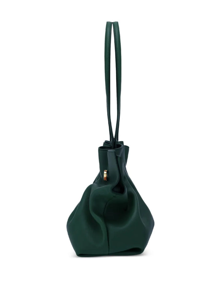 Ferragamo Soft Leather Shoulder Bag — Same as shown — Size One Size — Detail View