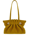 Ferragamo Suede Soft Shoulder Bag — Same as shown — Size One Size — Front View