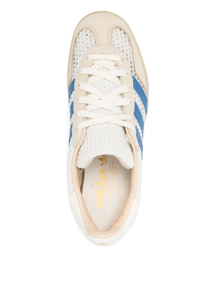adidas Originals Gazelle Indoor Sneakers — White — Size US M 4.5 - US W 6 — Top View