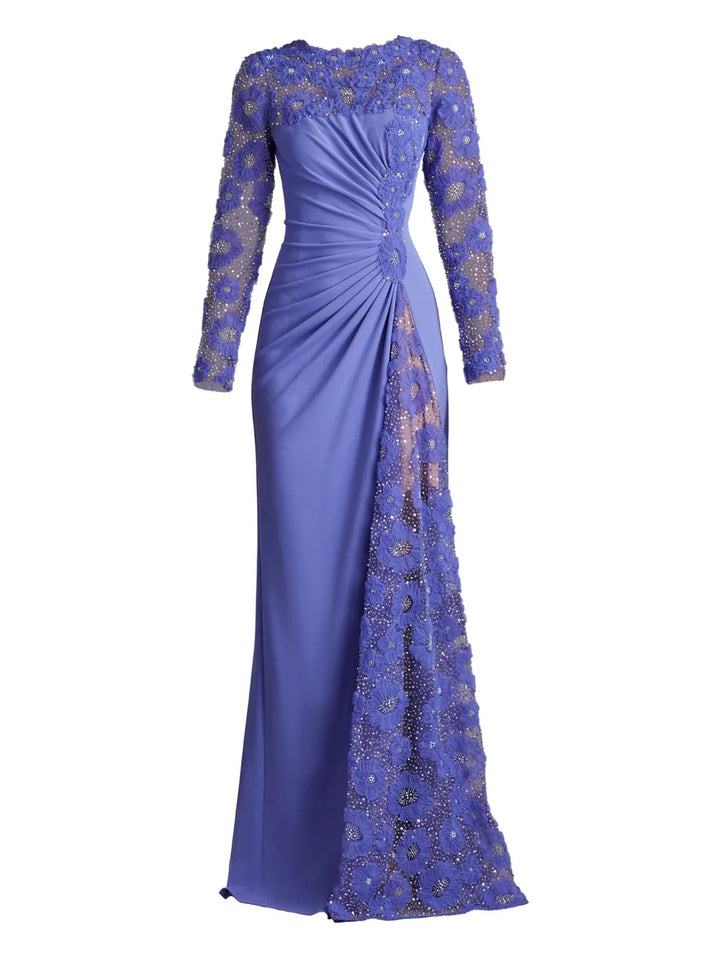 Tadashi Shoji Sequin Embellished Dress — Purple — Size XS — Front View