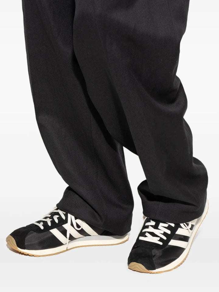 adidas Pampanga Spzl Sneakers — Black — Size US M 4.5 - US W 6 — Lifestyle View