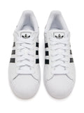 adidas Superstar Ii White/Black Sneakers — White — Size US M 8.5 - US W 10 — Top View