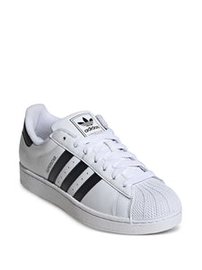 adidas Superstar Ii White/Black Sneakers — White — Size US M 8.5 - US W 10 — Top View
