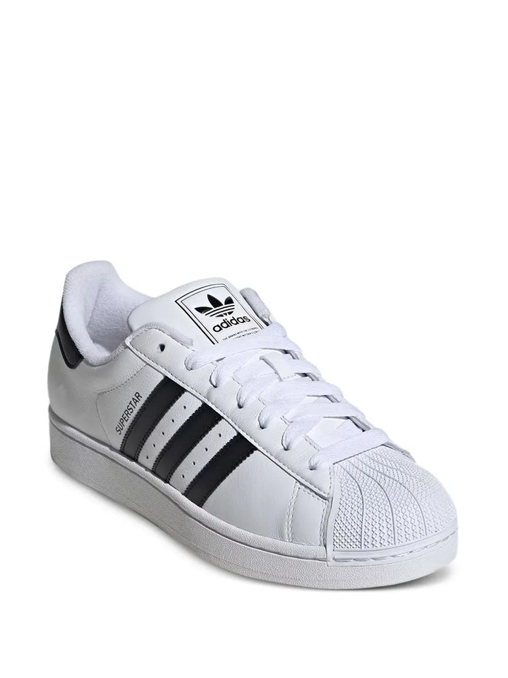 adidas Superstar Ii White/Black Sneakers — White — Size US M 8.5 - US W 10 — Side View