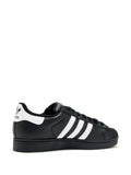 adidas Superstar 2 Core Black/Cloud White Sneakers — Black — Size US M 4 - US W 5.5 — Back View