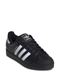 adidas Superstar 2 Core Black/Cloud White Sneakers — Black — Size US M 4 - US W 5.5 — Side View