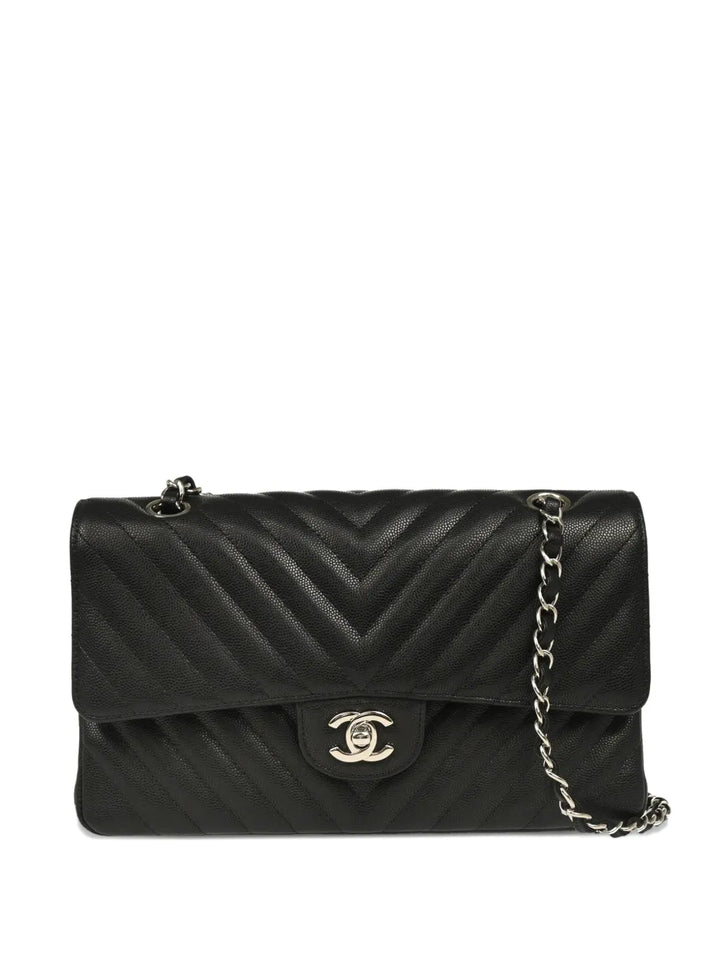 Chanel Pre Owned 2017 Medium Classic Double Flap Shoulder Bag — Same as shown — Size One Size — Front View