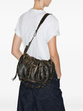 Isabel Marant Bolton Drawstring Leather Shoulder Bag — Same as shown — Size One Size — Side View