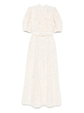 Moos Studio Puff Majesty Maxi Dress — Beige — Size XS — Front View