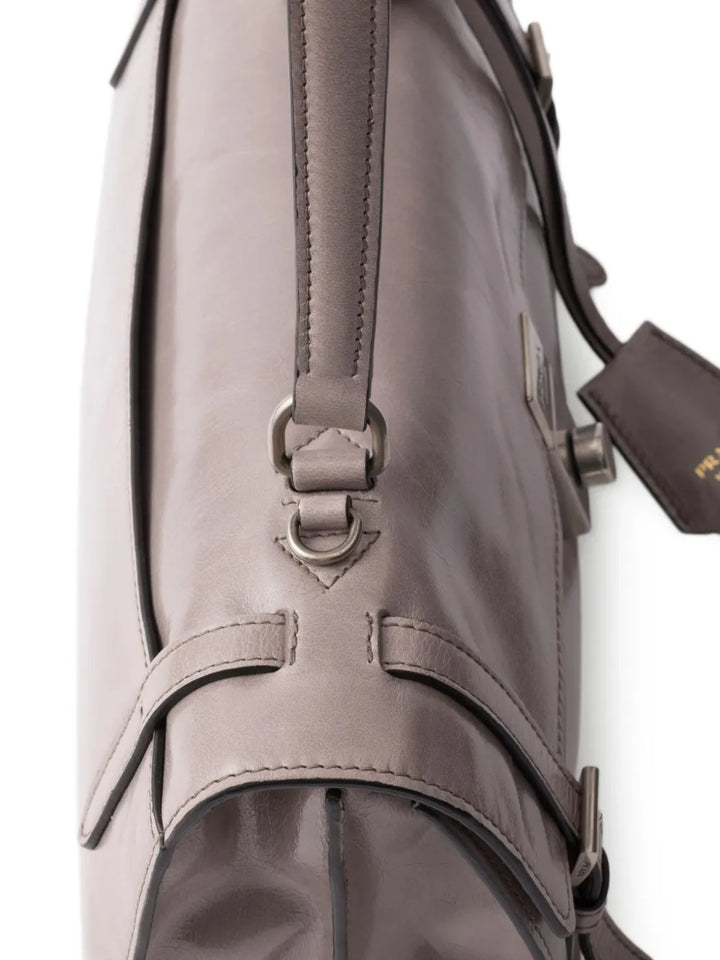 Prada Medium Leather Shoulder Bag — Same as shown — Size One Size — Top View