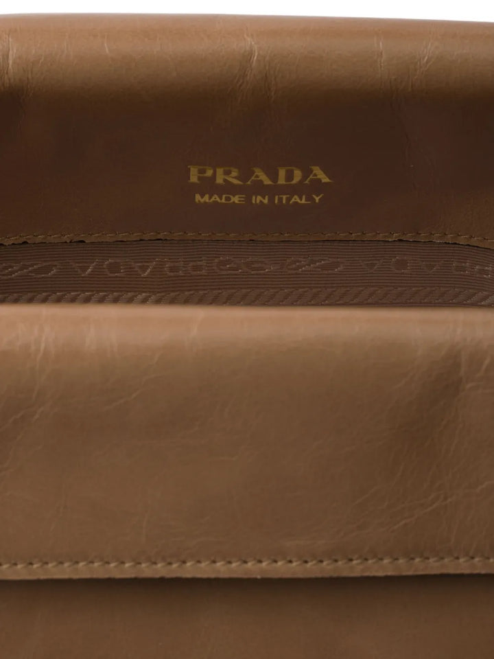 Prada Medium Leather Shoulder Bag — Same as shown — Size One Size — Detail View