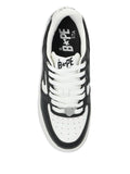 A Bathing Ape?Star Patch Low-Top Sneakers — Black / White — Size US M 3.5 - US W 5 — Top View