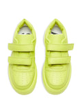 Acne Studios Touch-Strap Platform Sneakers — Lime Green — Size US M 11 - US W 12.5 — Top View