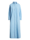 Polo Ralph Lauren Striped Shirt Dress — Blue — Size XS — Front View