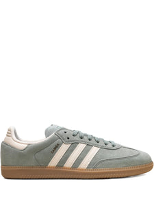 adidas Samba Silver Green/Wonder White Sneakers — Silver Green — Size US M 8.5 - US W 10 — Front View