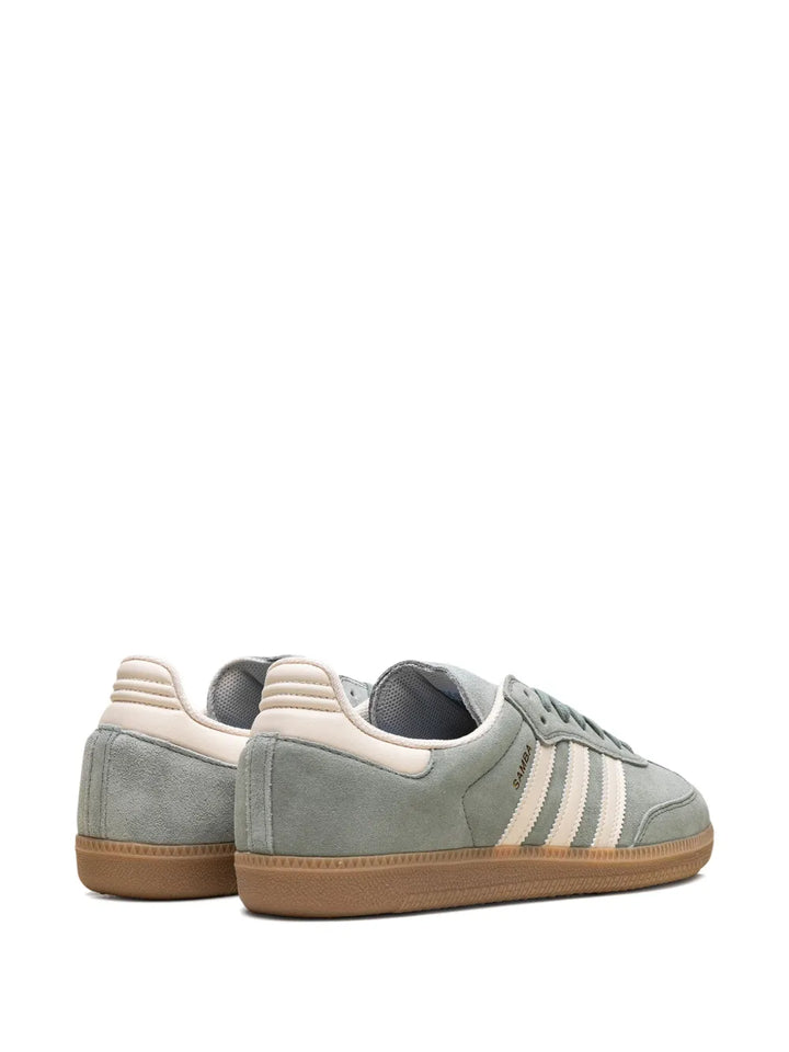 adidas Samba Silver Green/Wonder White Sneakers — Silver Green — Size US M 8.5 - US W 10 — Back View