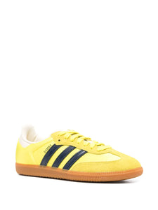 adidas Samba Og Sneakers — Fluorescent Yellow — Size US M 9 - US W 10.5 — Top View