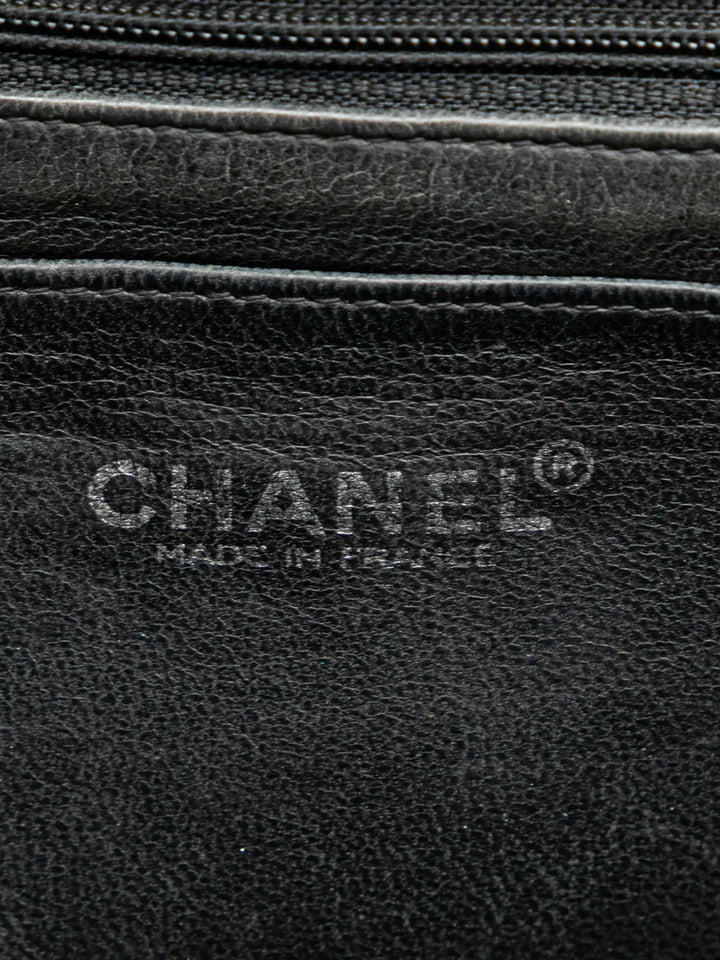 Chanel Pre Owned 2000 2002 Jumbo Quilted Caviar Single Flap Shoulder Bag — Same as shown — Size One Size — Detail View