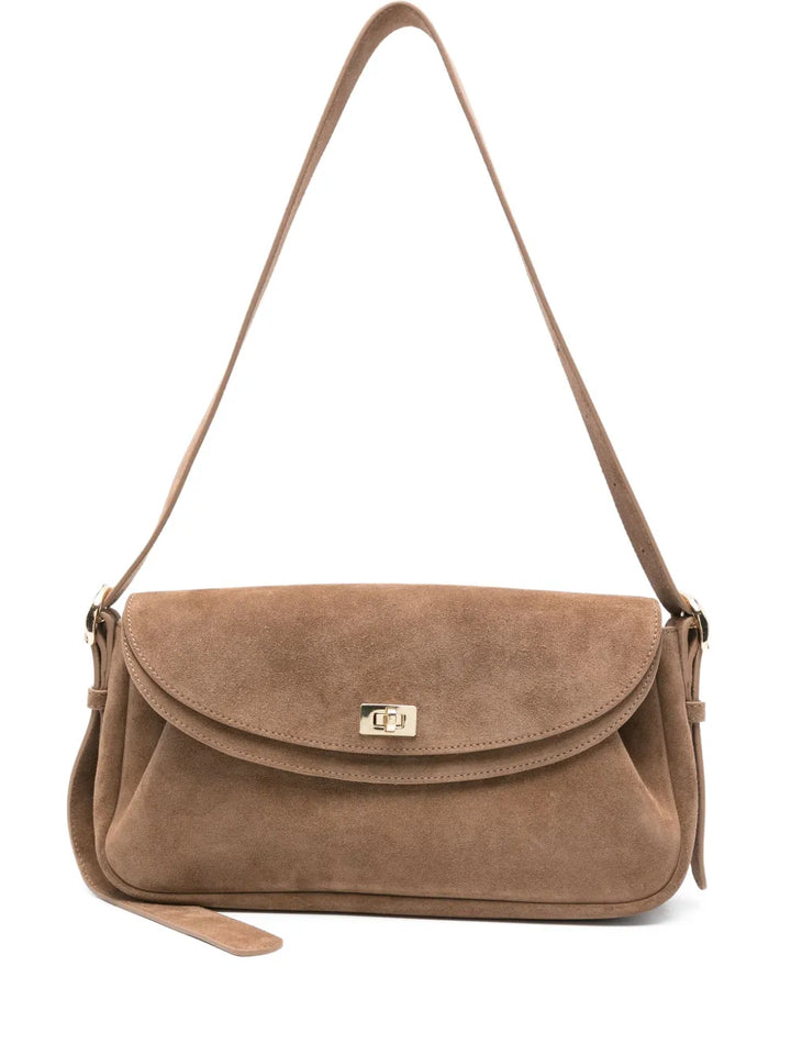 Sandro Suede Shoulder Bag — Same as shown — Size One Size — Front View