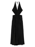 Zimmermann Rhiannon Midi Dress — Black/ Red — Size S — Front View