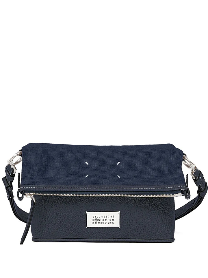 Maison Margiela Top Zip Leather Shoulder Bag — Same as shown — Size One Size — Front View
