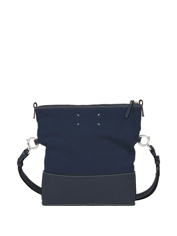 Maison Margiela Top Zip Leather Shoulder Bag — Same as shown — Size One Size — Side View