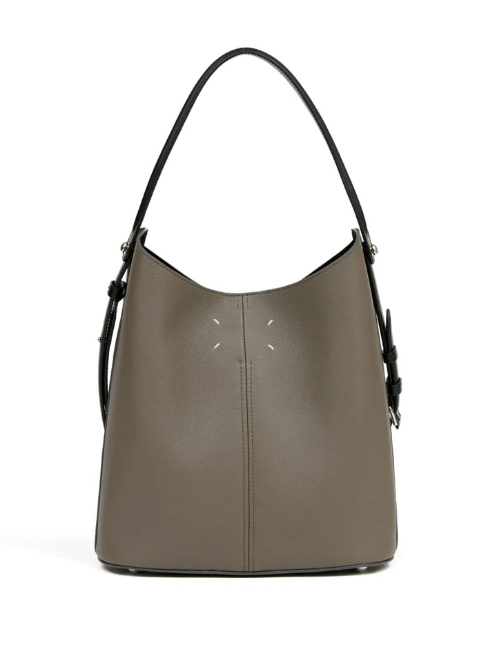 Maison Margiela Dress Age Dual Strap Leather Shoulder Bag — Same as shown — Size One Size — Top View