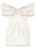 Mmarquise Georgia Mini Dress — Beige — Size XS — Front View