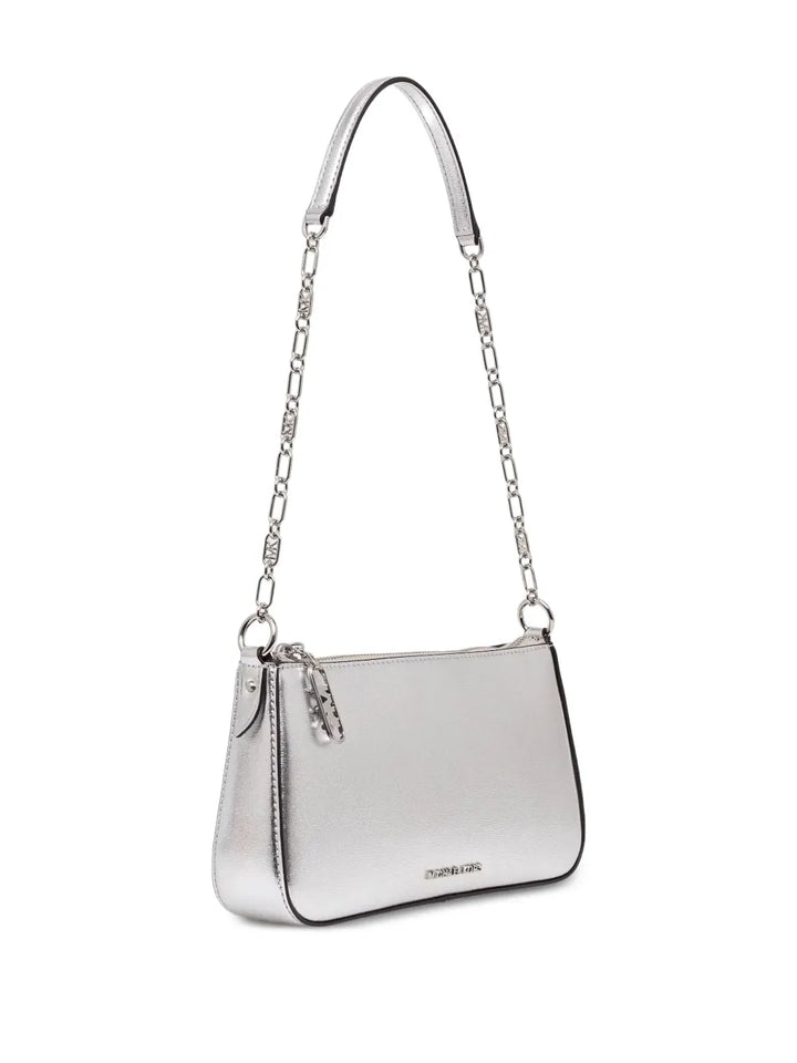 Michael Michael Kors Empire Metallic Leather Shoulder Bag — Same as shown — Size One Size — Side View