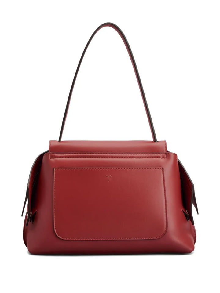 Tods Leather Flap Shoulder Bag — Same as shown — Size One Size — Side View