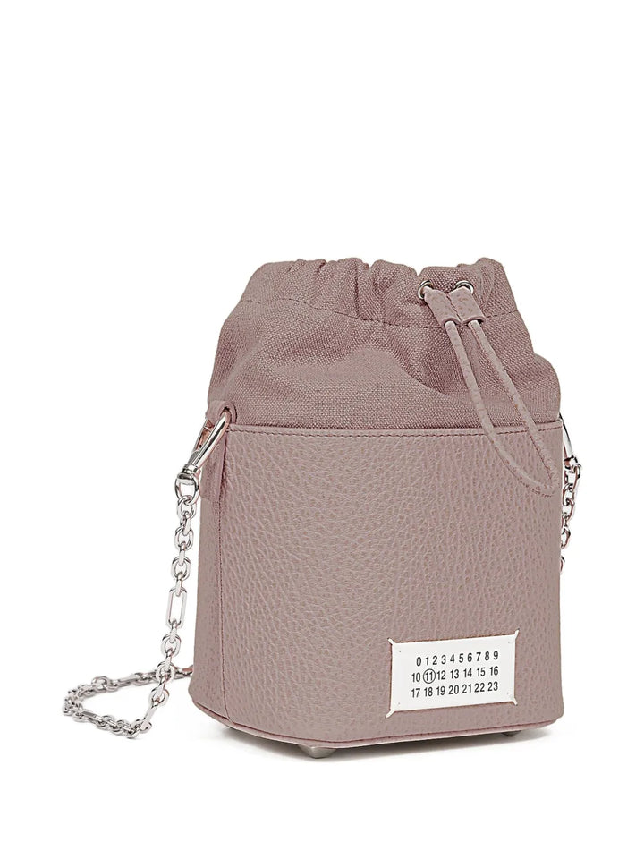 Maison Margiela Drawstring Bucket Leather Shoulder Bag — Same as shown — Size One Size — Back View