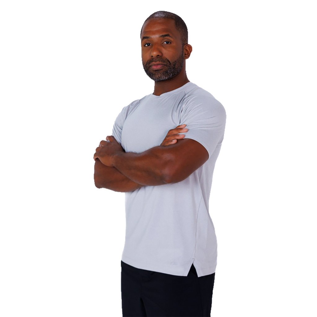 F2R Cationic Jersey Crew  Shortsleeve — Heather Red Mahogany — Size Small — Alternate View 11