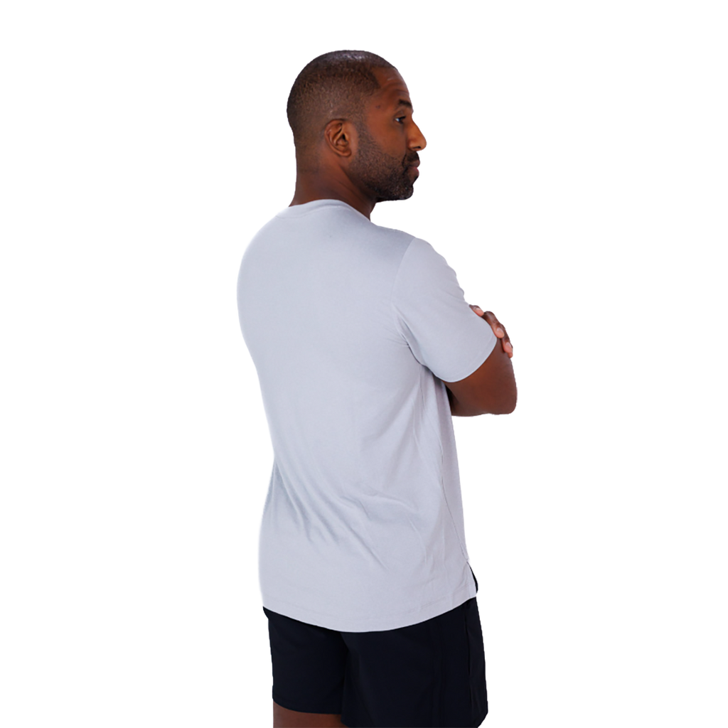 F2R Cationic Jersey Crew  Shortsleeve — Heather Red Mahogany — Size Small — Alternate View 12