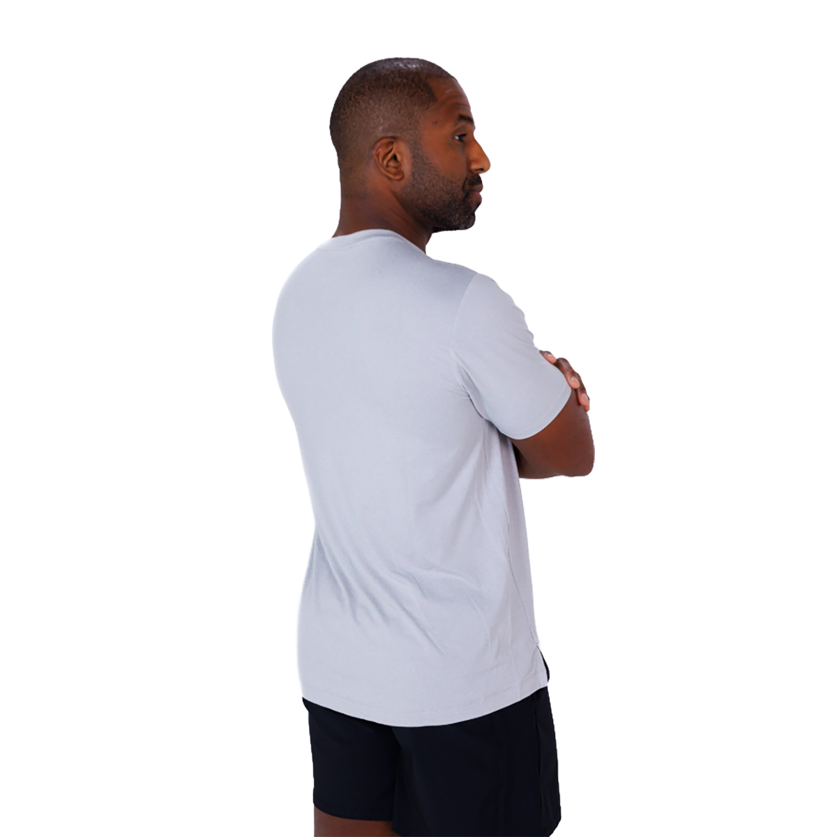F2R Cationic Jersey Crew  Shortsleeve — Heather Red Mahogany — Size Small — Alternate View 12