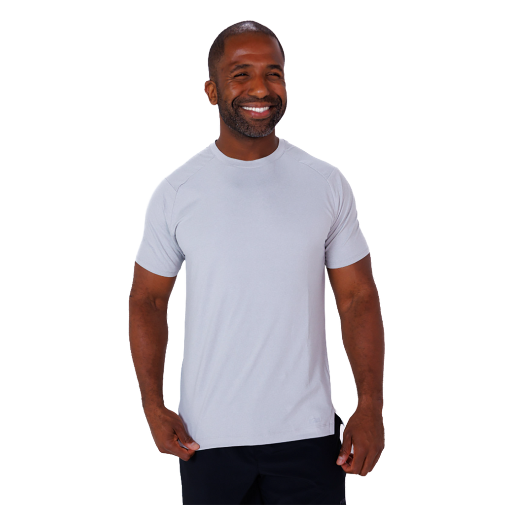 F2R Cationic Jersey Crew  Shortsleeve — Heather Red Mahogany — Size Small — Alternate View 10
