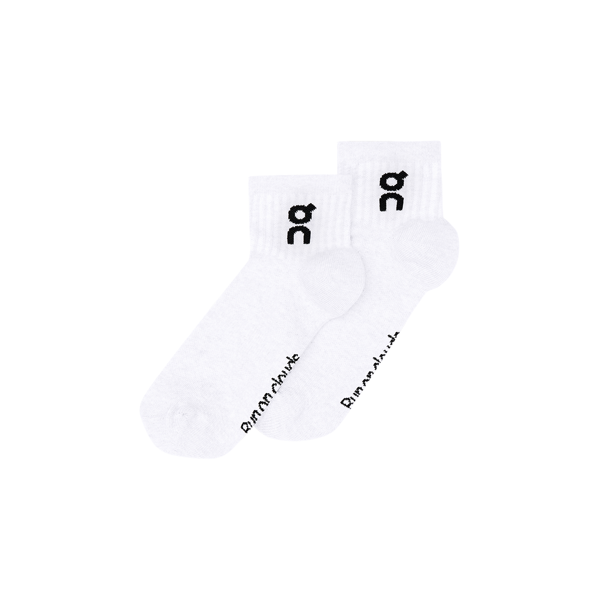 ON Logo Sock Mid 3P — White — Size XSmall — Alternate View 8