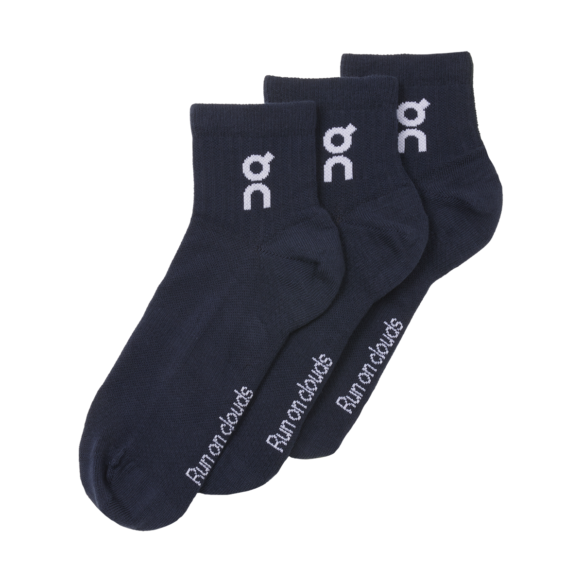 ON Logo Sock Mid 3P — Navy — Size Small — Alternate View 8