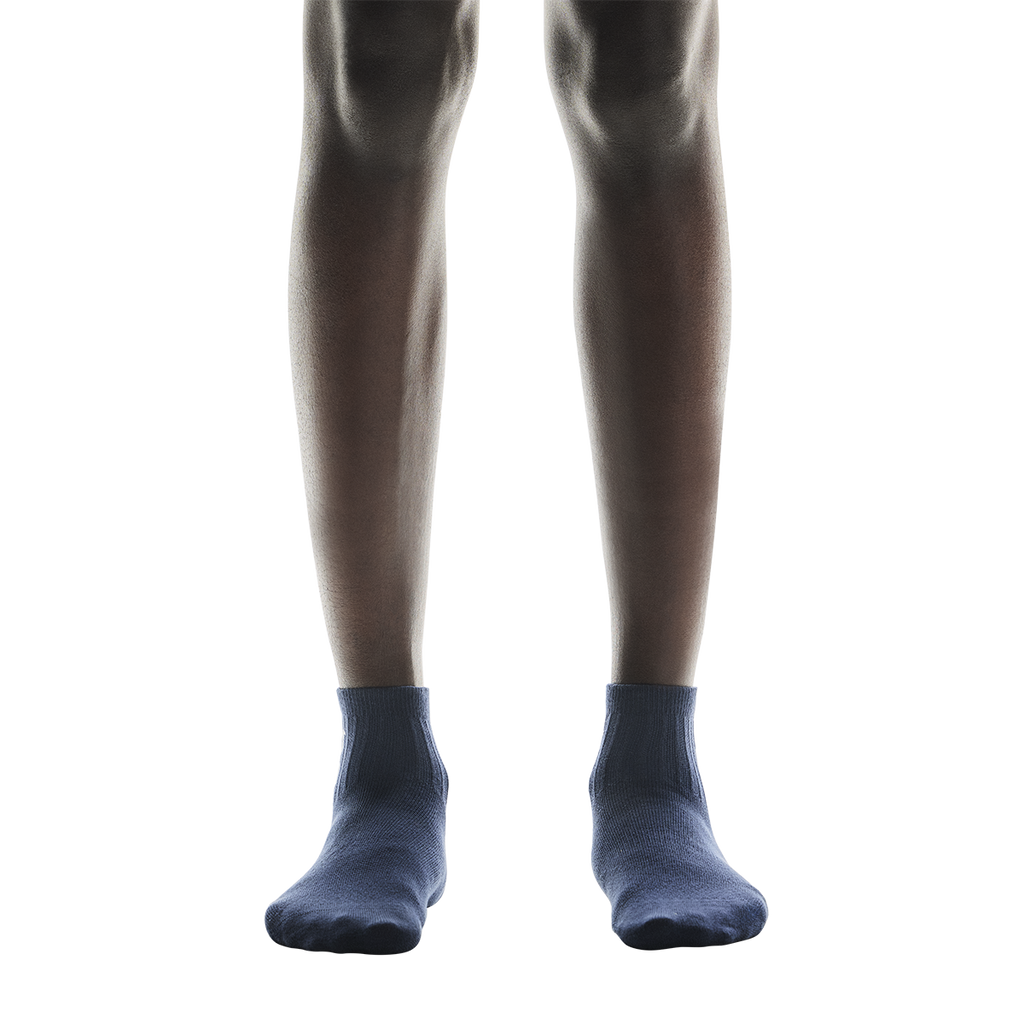 ON Logo Sock Mid 3P — Navy — Size Small — Lifestyle View