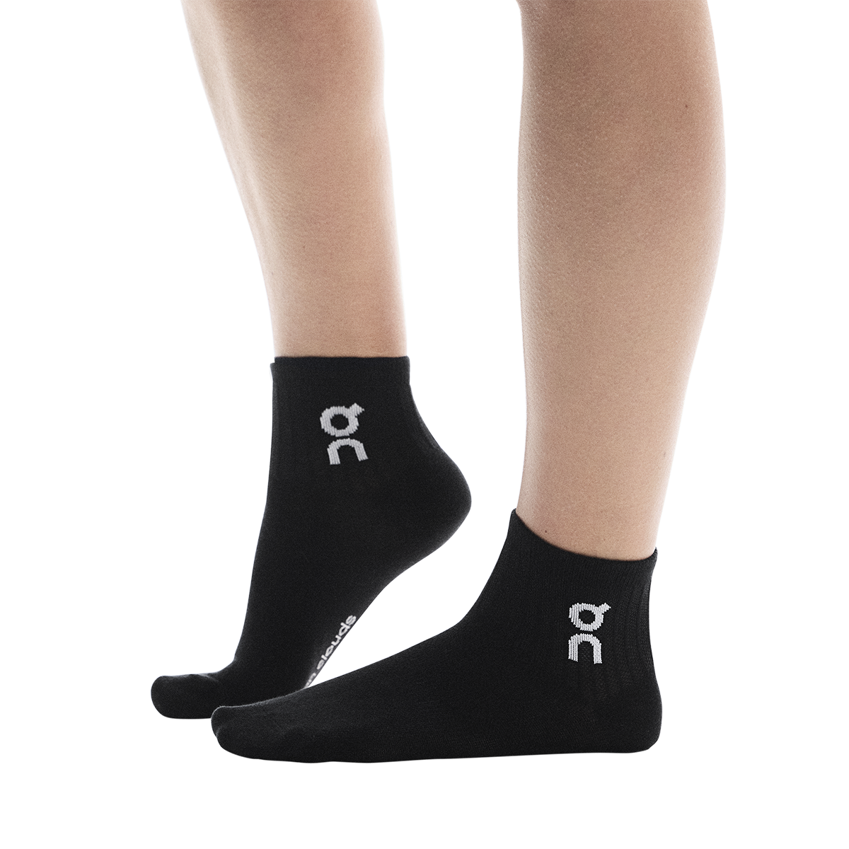 ON Logo Sock Mid 3P — White — Size XSmall — Alternate View 9