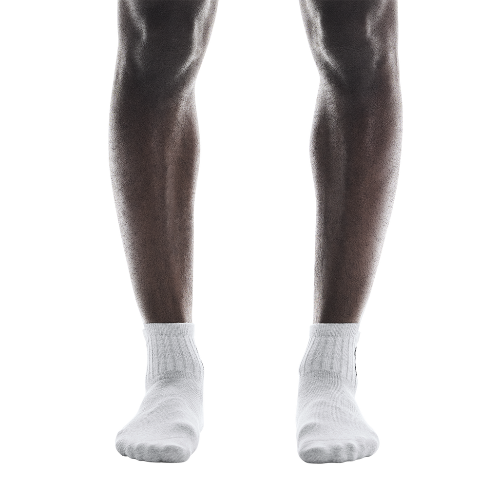 ON Logo Sock Mid 3P — White — Size XSmall — Back View