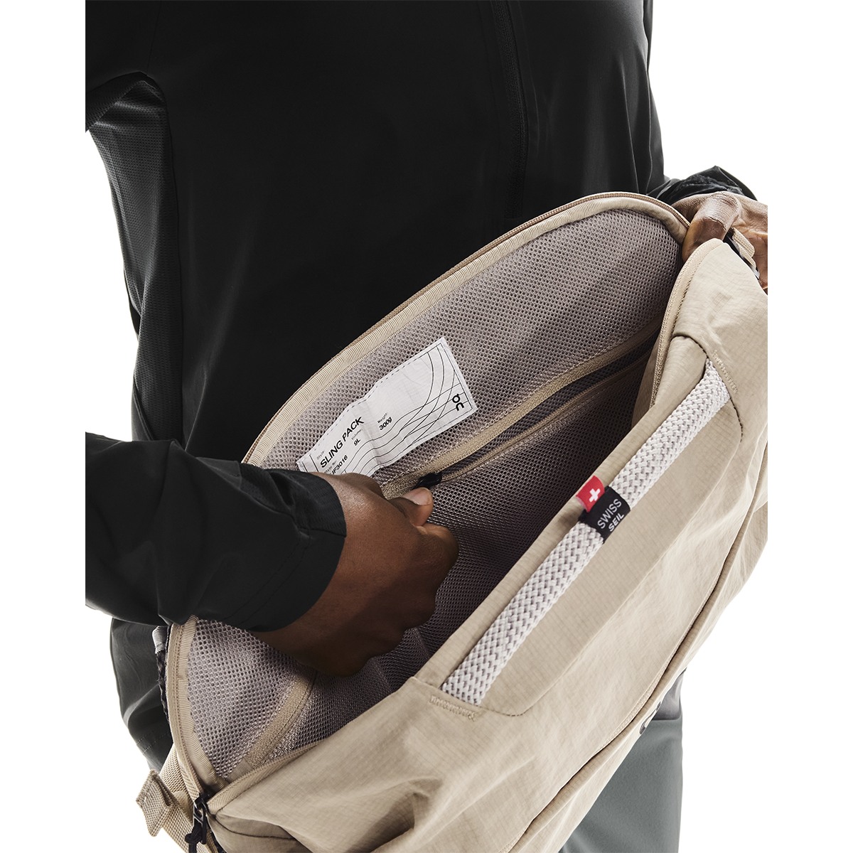 ON Sling Pack 9L — Sand - Black — Size One Size — Alternate View 13