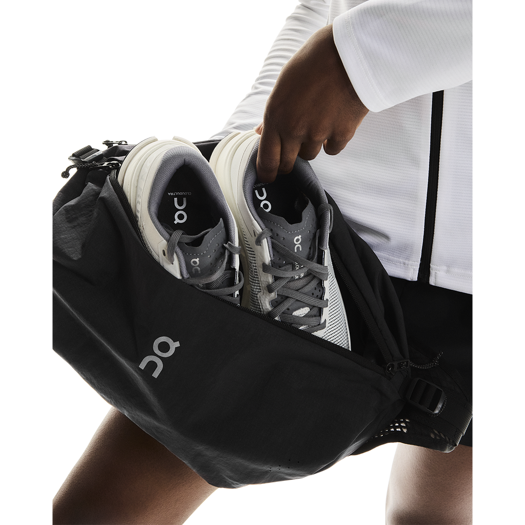 ON Sling Pack 9L — Sand - Black — Size One Size — Lifestyle View