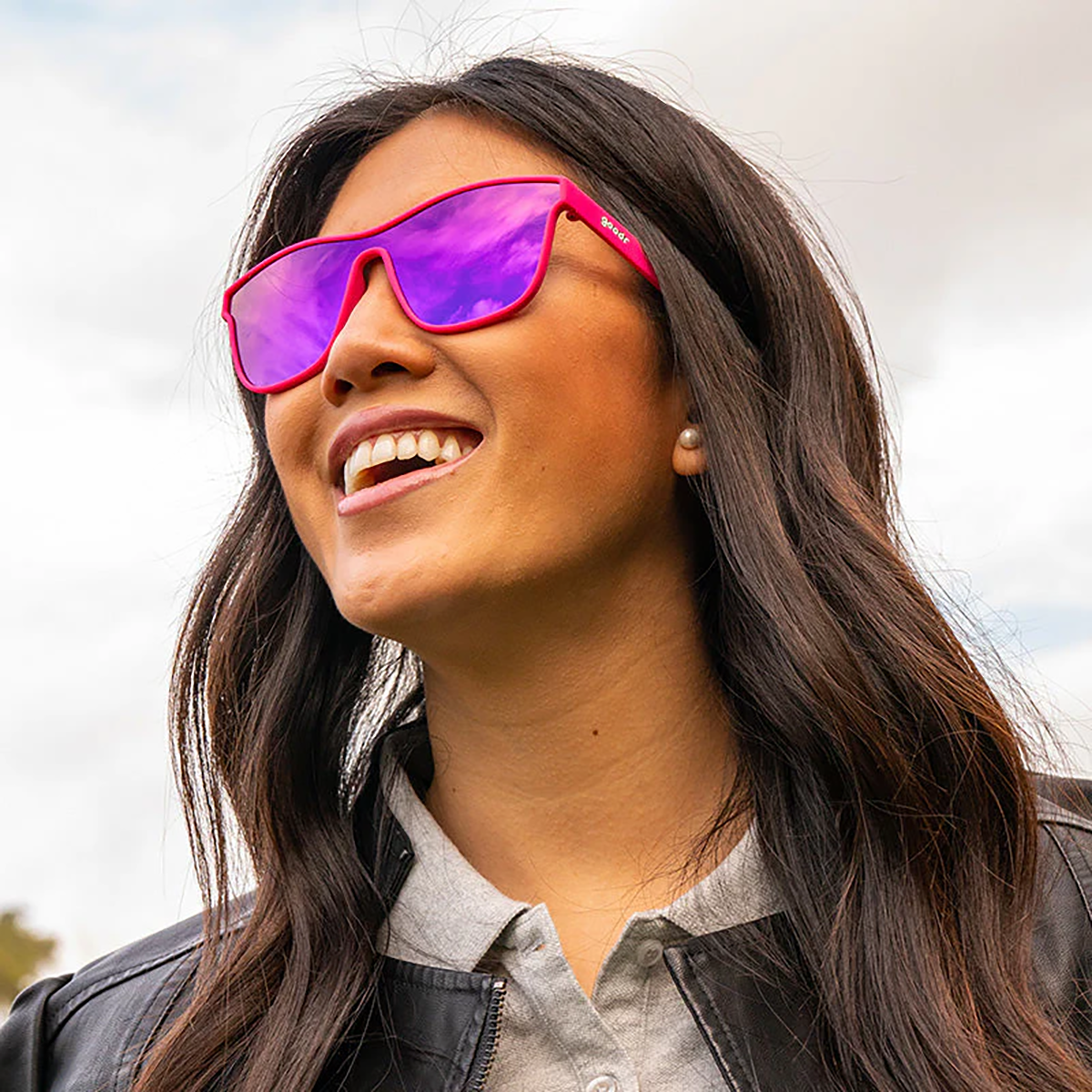 Goodr VRG Sunglasses — See You at the Party, Richter! (2026) — Side View