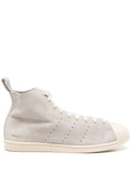 adidas Superstar Hi Sneakers — Light Grey — Size US M 4 - US W 5.5 — Front View