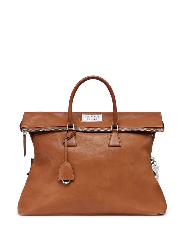 Maison Margiela Leather 5Ac Top Handle Shoulder Bag — Same as shown — Size One Size — Front View