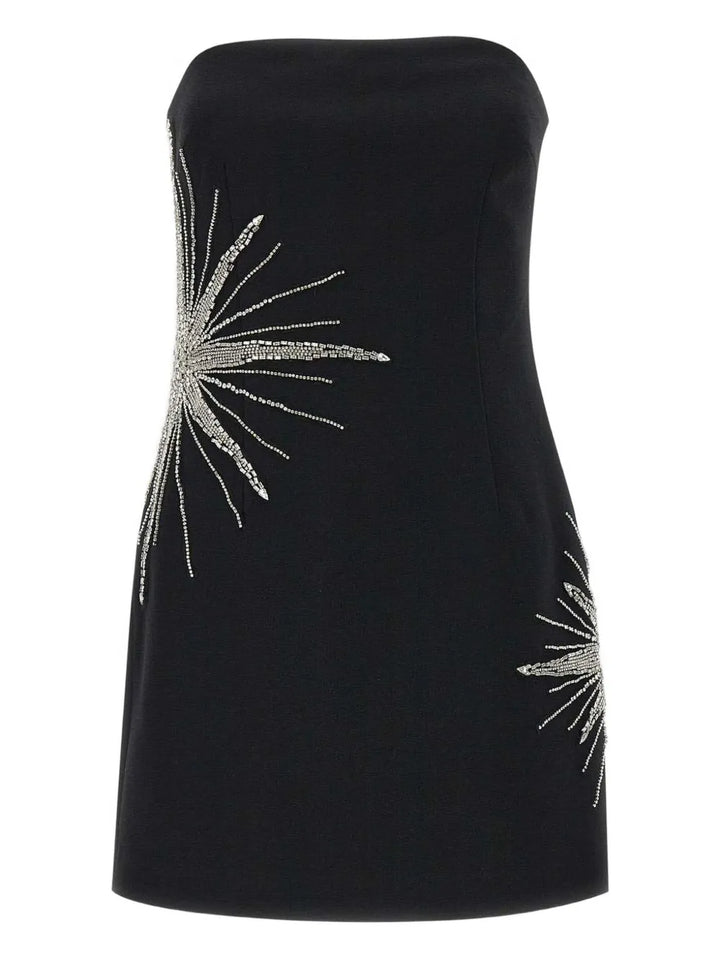Rebecca Vallance Estella Mini Dress — Black — Size XS — Front View