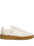 adidas X Edison Chen Gazelle Clot Lace-Up Sneakers — Cream — Size US M 4 - US W 5.5 — Front View