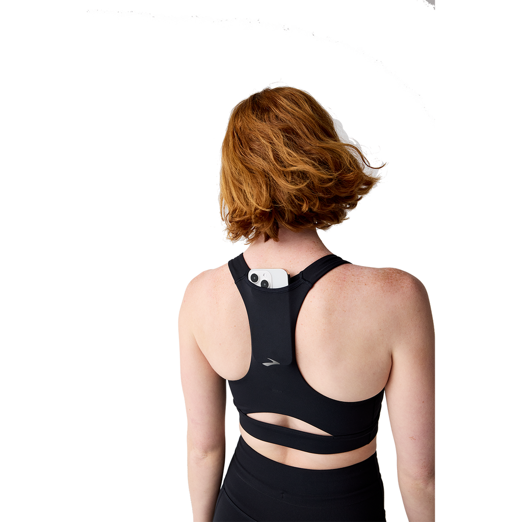 Brooks Luxe Pocket Bra — Black — Size XSmall — Alternate View 14