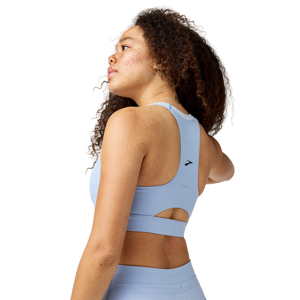 Brooks Luxe Pocket Bra — Black — Size XSmall — Side View