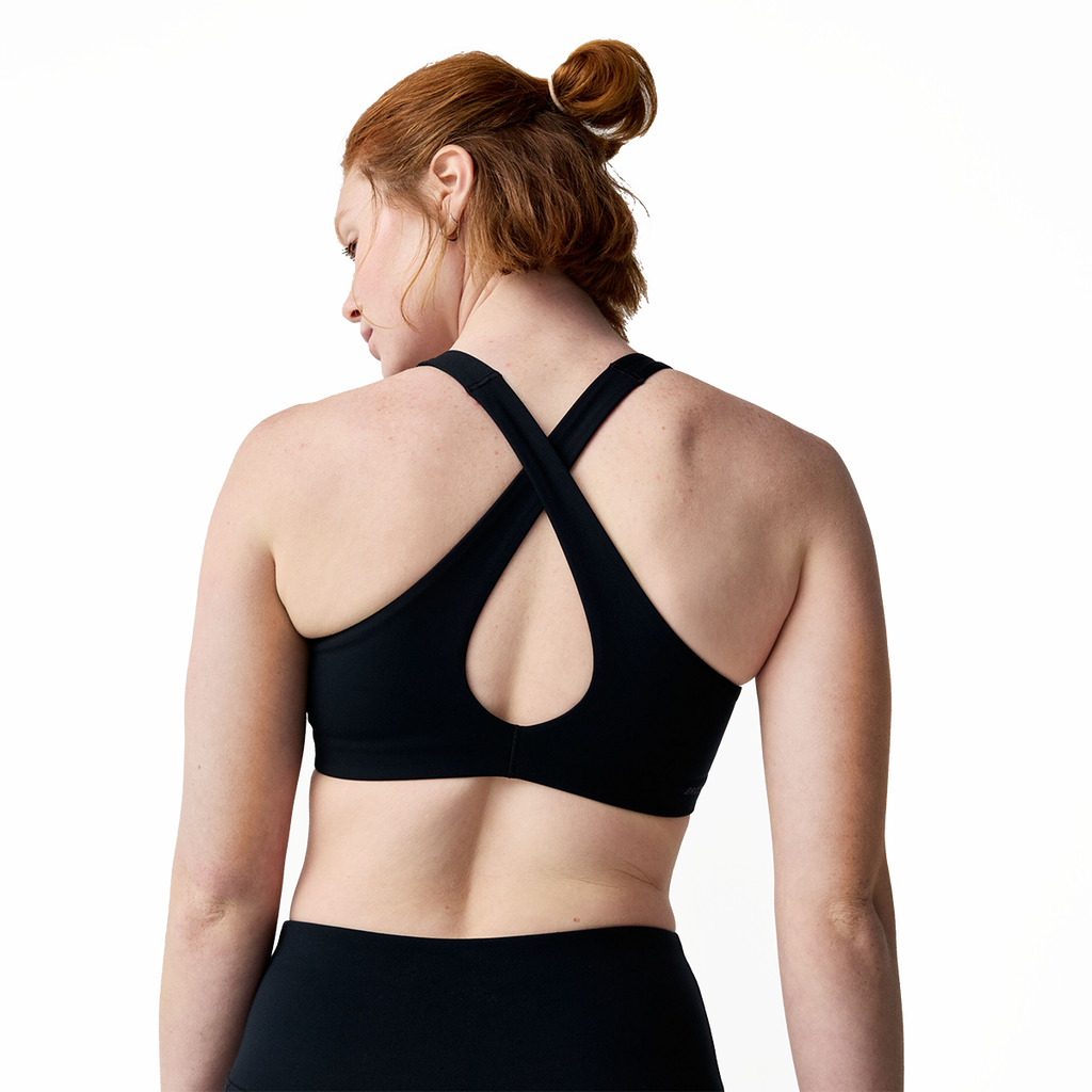 Brooks Chaser Padded Bra — Black — Size XSmall — Alternate View 8